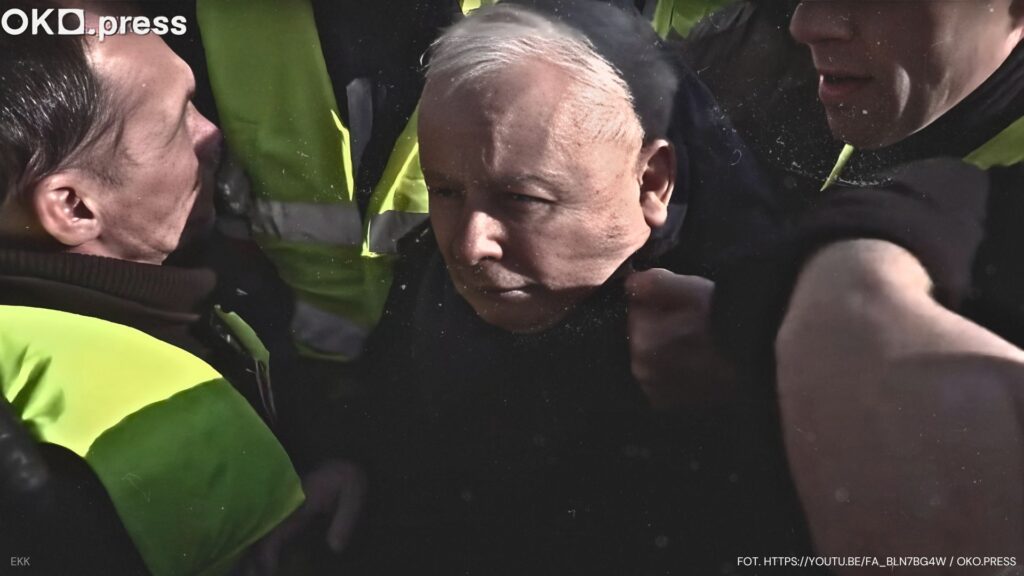 jarosław kaczyński szarpanina