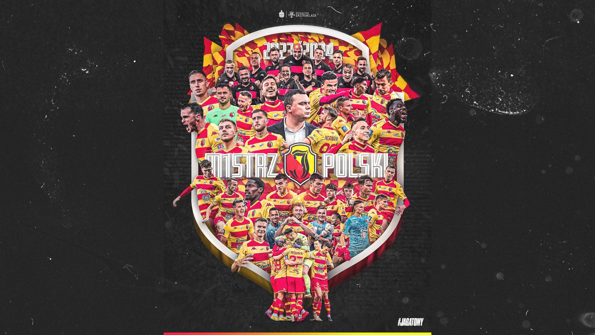 Jagiellonia Białystok. Obrazek, będący ilustracją do artykułu o tytule Mistrza Polski dla Jagielloni Białystok