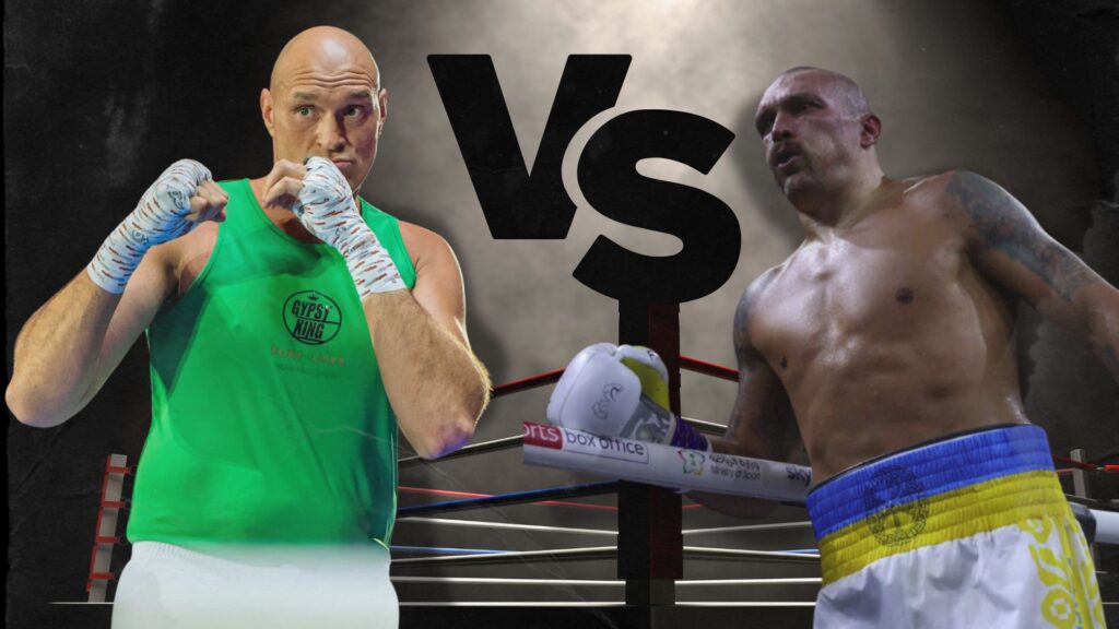 Na zdjęciu Tyson Fury i Ołeksandr Usyk