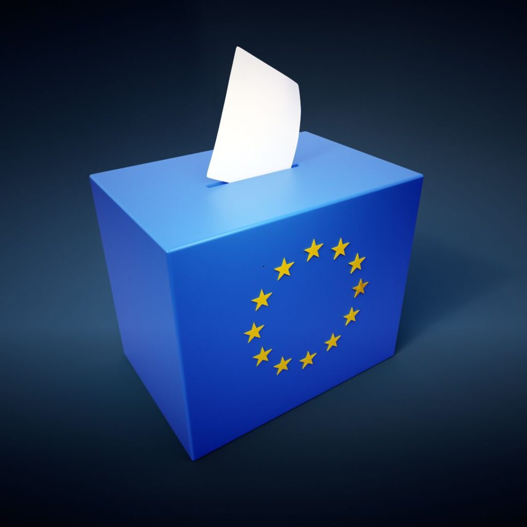 Eurowybory. Urna do głosowania